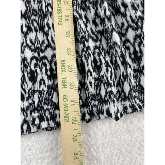 THML Dress Womens XS Navy White Ikat Print Sleeveless Pockets Boho Festival Mini - Picture 12 of 12